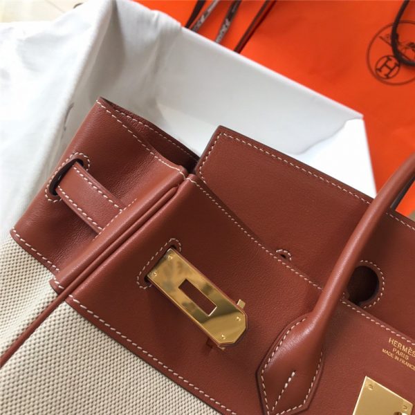 Hermès Leather Hermes Birkin Handbag  swift bag - Image 6