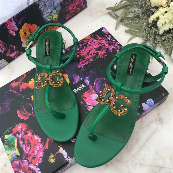 D&G AMORE FLAT SANDAL - Image 4