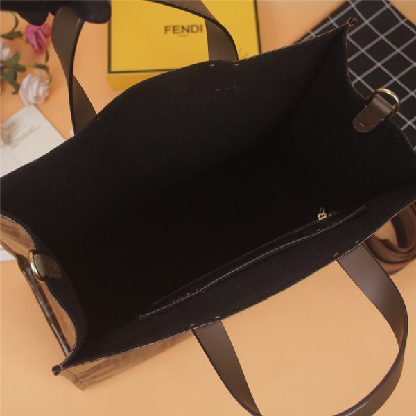 Fendi Mania shopping bag white - Image 3