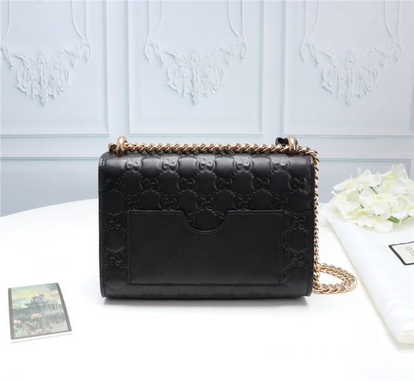 Black Padlock small Gucci Signature shoulder bag - Image 3