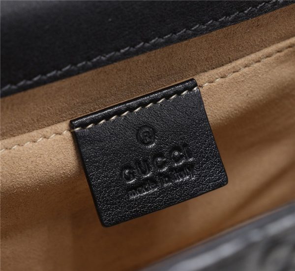 Black Padlock small Gucci Signature shoulder bag - Image 6