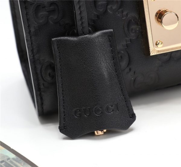 Black Padlock small Gucci Signature shoulder bag - Image 8