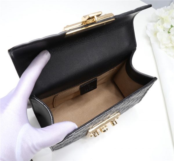 Black Padlock small Gucci Signature shoulder bag - Image 9