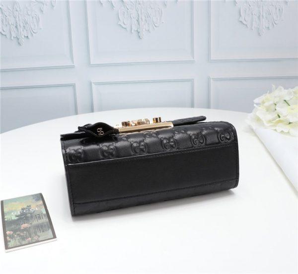 Black Padlock small Gucci Signature shoulder bag - Image 5