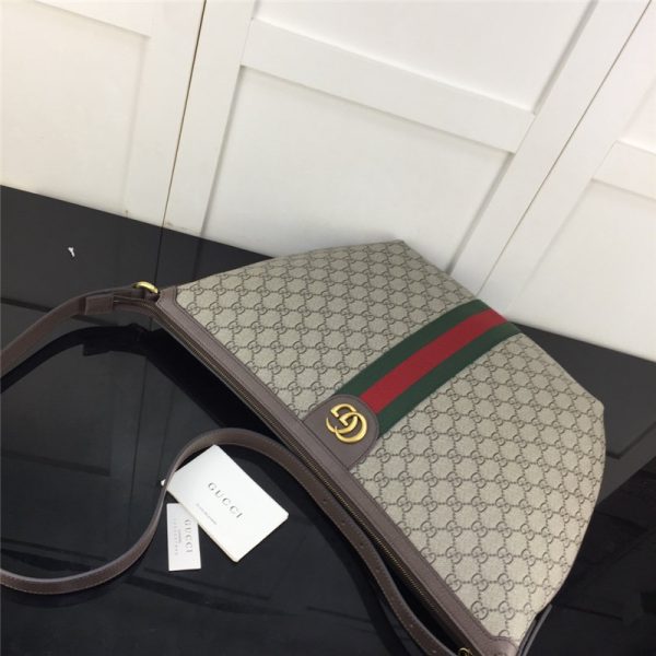 Brown Gucci Ophidia Gg Shoulder Bag For Women - Image 6