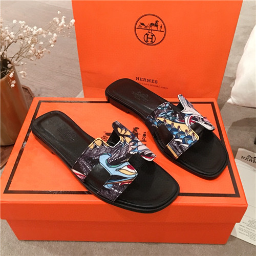 hermes flat slippers