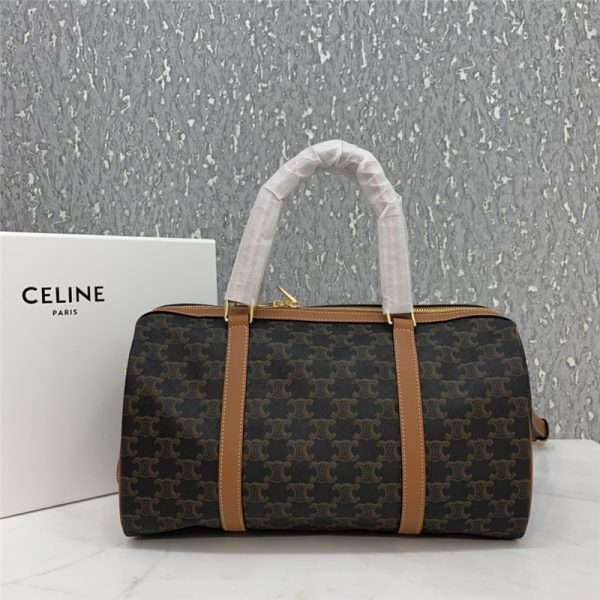 celine boston bag in triomphe canvas - Image 3