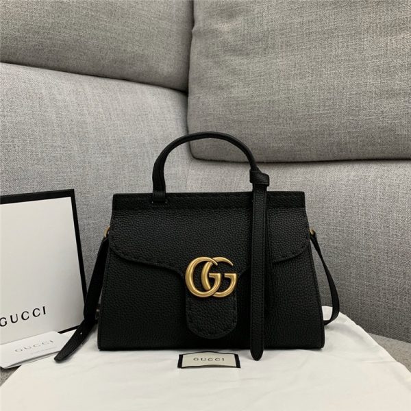 GG Marmont leather handle mini bag