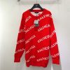 balenciaga logo sweater