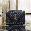 ysl envelope medium bag black