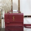 ysl medium sunset bag red