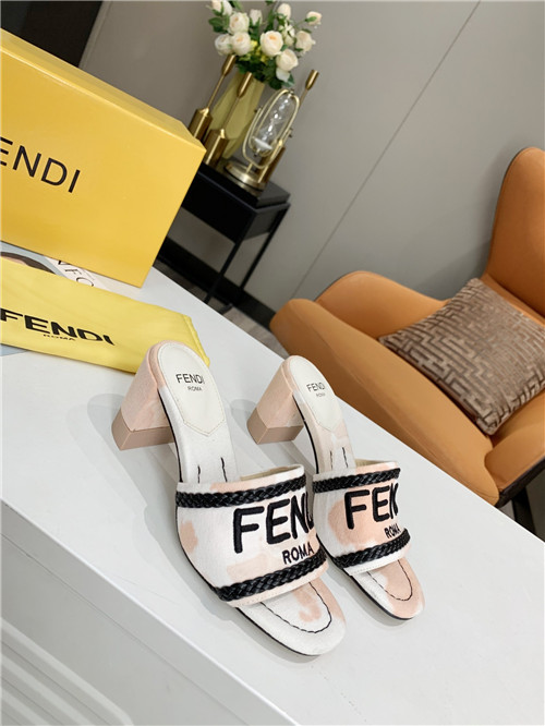 fendi logo sandals