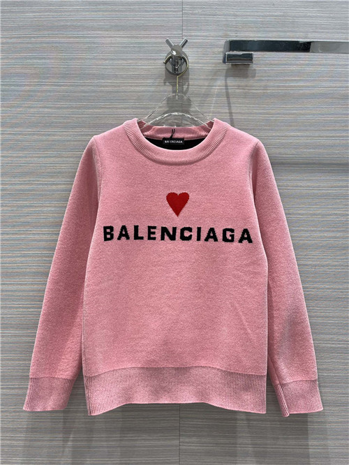 balenciaga love letter logo sweater