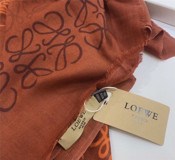 loewe anagram scarf in wool and cashmere - Image 6