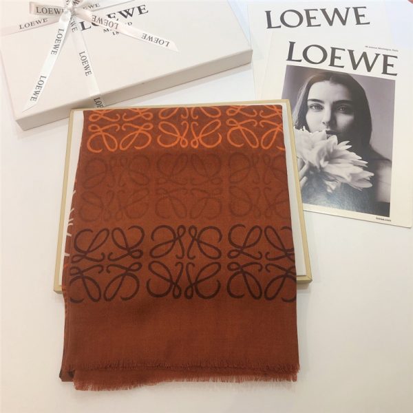 loewe anagram scarf in wool and cashmere - Image 7
