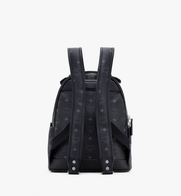 MCM Stark Backpack in Visetos Black MMKASVE11BK001 - Image 3