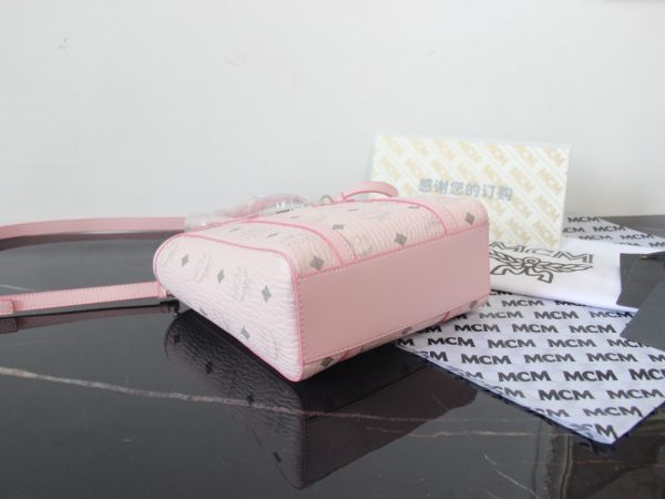 MCM Mini Shopping Bag Pink - Image 4