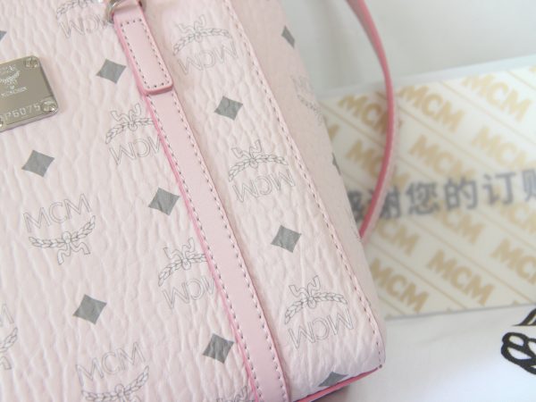MCM Mini Shopping Bag Pink - Image 5
