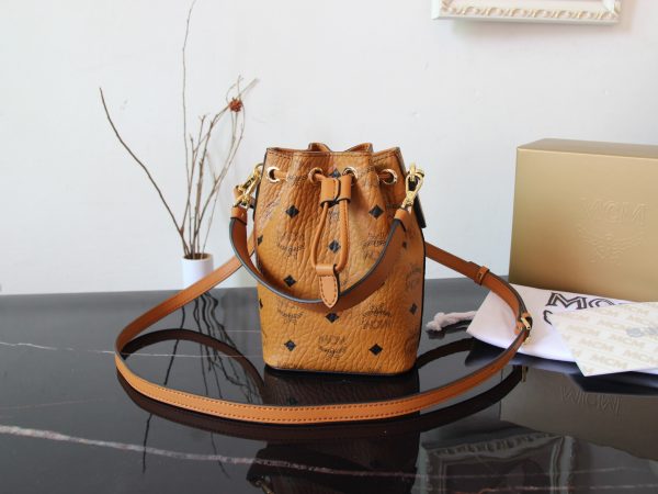 Mcm Panda Drawstring Bucket Bag - Image 3