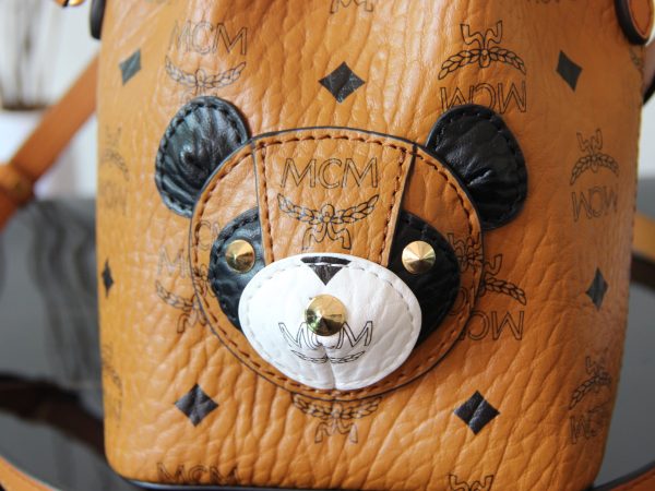 Mcm Panda Drawstring Bucket Bag - Image 6