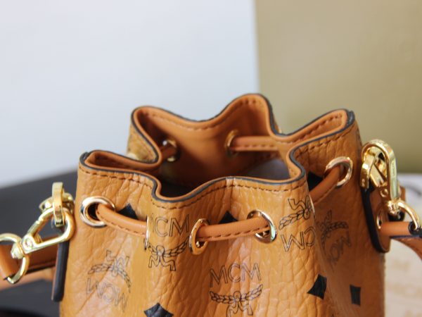 Mcm Panda Drawstring Bucket Bag - Image 8