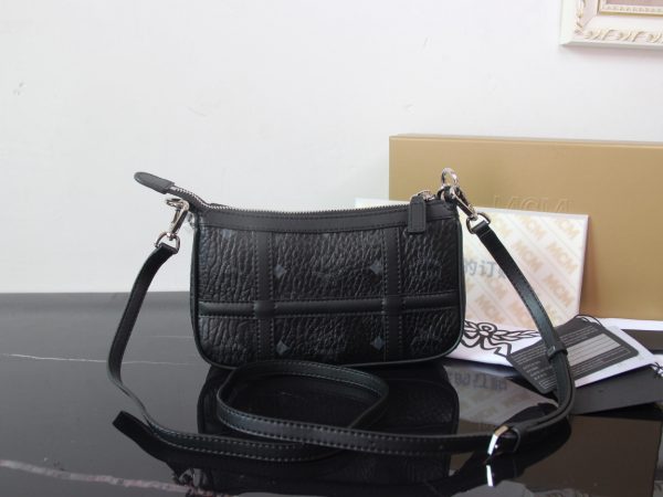 Mcm New Underarm Bag Black - Image 4