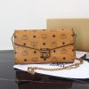 Mcm Medium Envelope Chain Flap Crossbody Bag