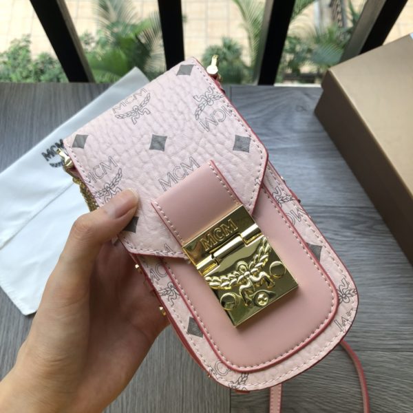 MCM X-Mini Patricia Visetos Mini Crossbody Bag Pink
