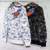 A BATHING APE BAPE SHARK 1ST CAMO DOUBLE HOODIE