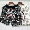 BAPE CAMOUFLAGE SHORTS BLACK AND WHITE