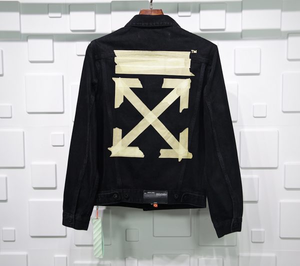 YELLOW STRIPED DENIM JACKET REPLICA