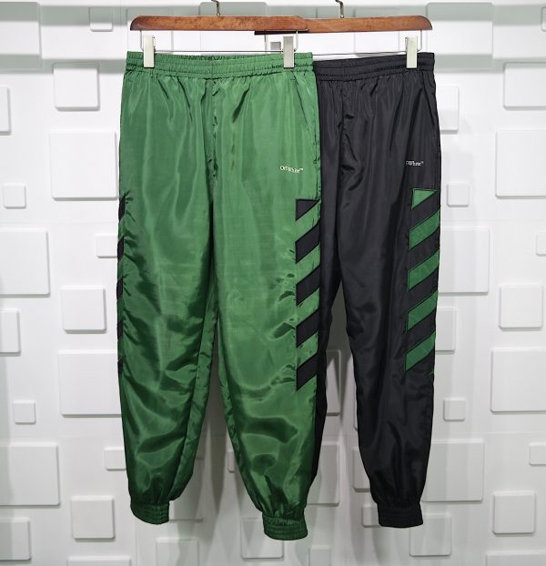 OFF WHITE DIAG NYLON TRACKPANT