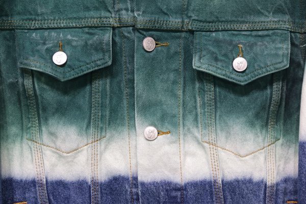 OFF-WHITE  DIP-DYE DENIM JACKET REPLICA - Image 4