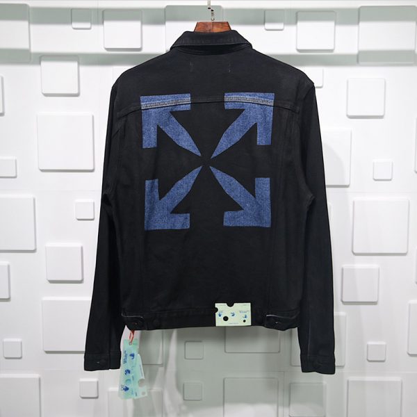OFF-WHITE STENCIL DENIM JACKET