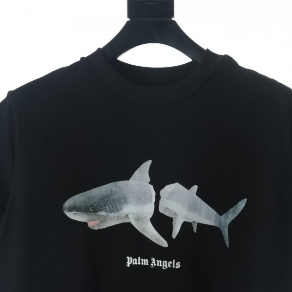 Palm Angels severed shark print short-sleeved T-shirt - Image 3