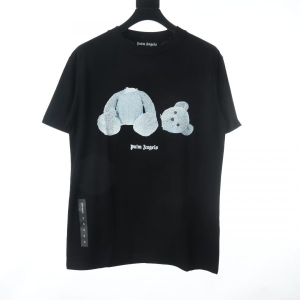Palm Angels 2020FW black and white severed bear short-sleeved T-shirt