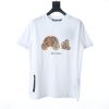 PALM ANGELS summer new leopard print broken head bear print short-sleeved T-shirt