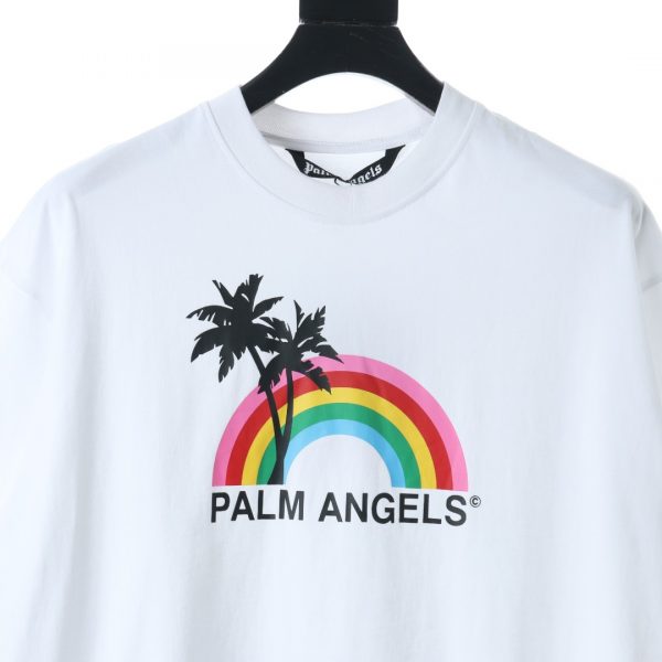 PALM ANGELS 21SS Rainbow coconut print short sleeves - Image 3