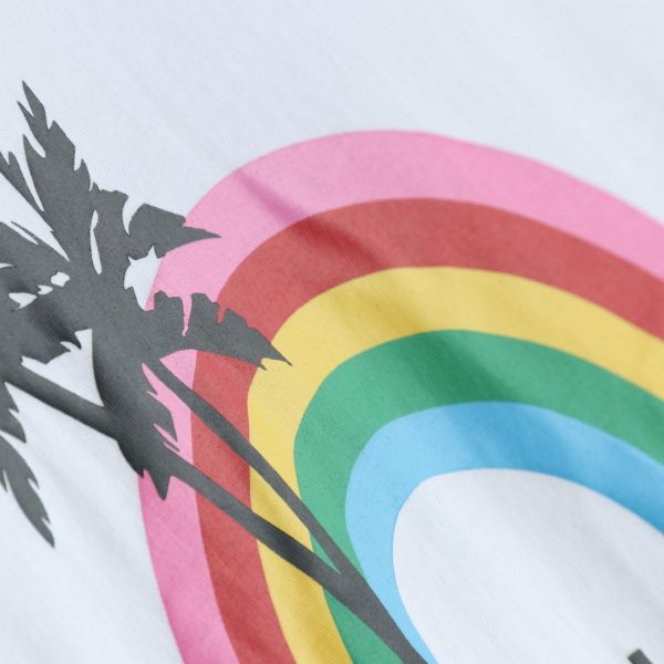 PALM ANGELS 21SS Rainbow coconut print short sleeves - Image 4