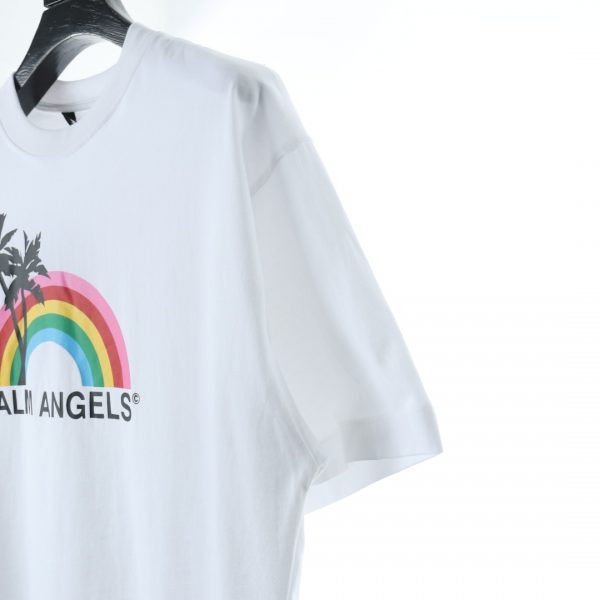 PALM ANGELS 21SS Rainbow coconut print short sleeves - Image 5