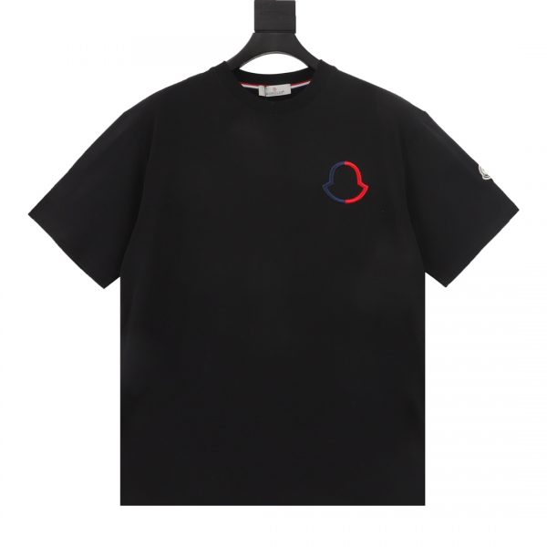 MONCLER Embroidered logo short-sleeved T-shirt