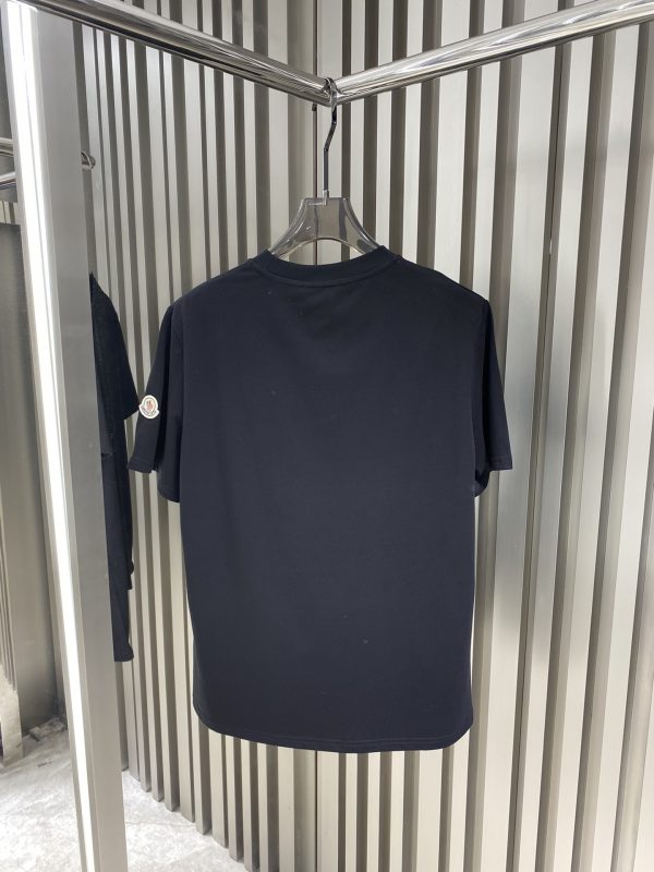Moncler heavy industry logo hot diamond round neck T - Image 8