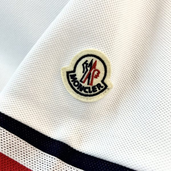 Moncler Men's Flip-Up Leader Logo Polo Shirt Short Sleeve T-Shirt - Image 9