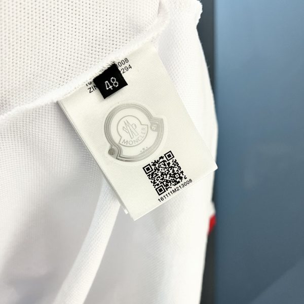 Moncler Men's Flip-Up Leader Logo Polo Shirt Short Sleeve T-Shirt - Image 10