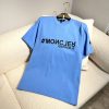 Moncler Mengkou Men and women with the same style couples spring and summer latest counters with the same style, trendy brand logo casual short-sleeved T-shirt