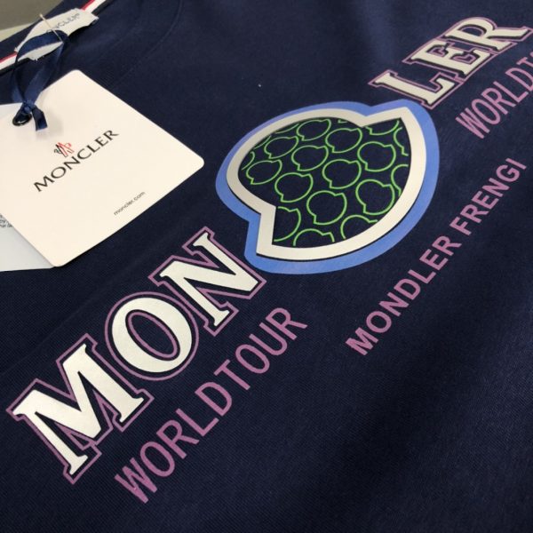 MONCLER Mengkou 2023 new listing counter series cotton T-shirt - Image 6