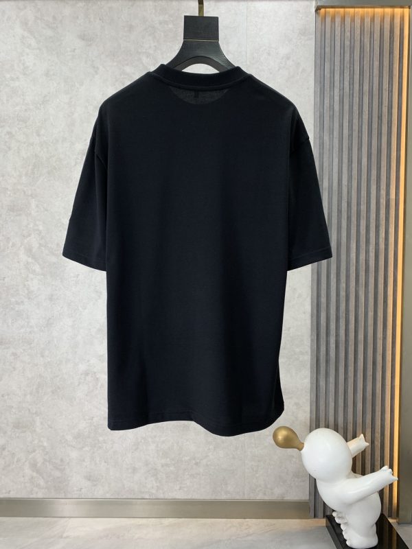 Moncler Mengkou 2023 summer new drop shoulder profile short-sleeved T-shirt - Image 3