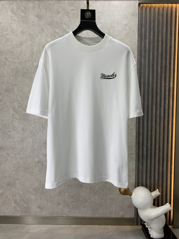 Moncler Mengkou 2023 summer new drop shoulder profile short-sleeved T-shirt