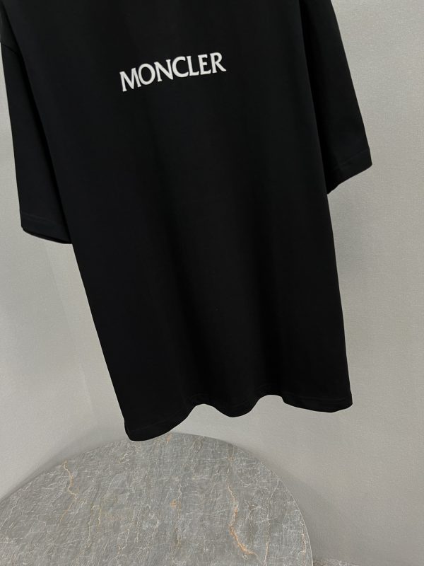 Hot selling new on 【Pure original product】【Top original replica】 - Moncler & Moncler-23ss summer new heavy industry foaming process printing brand icon and letter logo decoration embellishment, Round neck short-sleeved T-shirt, unisex - Image 4