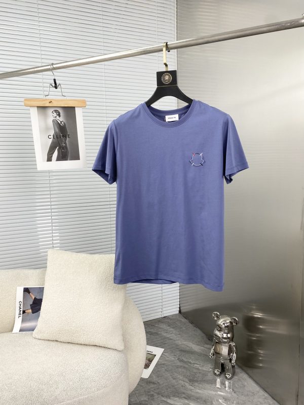 Moncler Mengkou 2023 spring and summer new men's casual round neck short-sleeved T-shirt series - Image 5